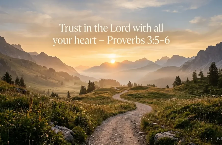 Proverbs 3 5 6 trust in the Lord with all your heart inspirational verse image